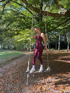 Motion Legging - Wijnrood